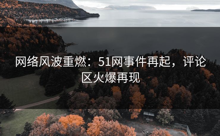 网络风波重燃:51网事件再起,评论区火爆再现 网络风波重燃:51网事件再起,评论区火爆再现